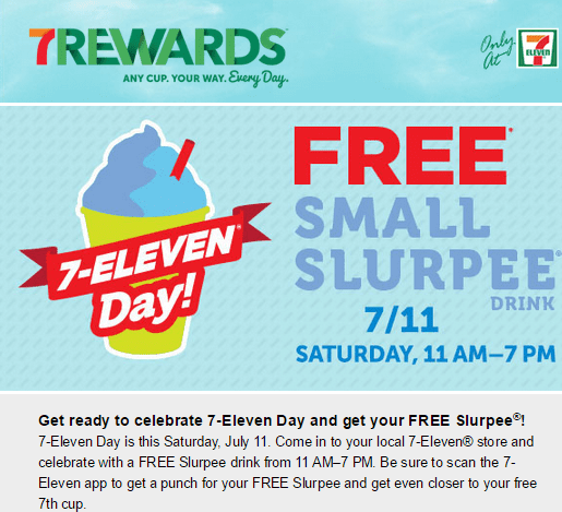 free small slurpee