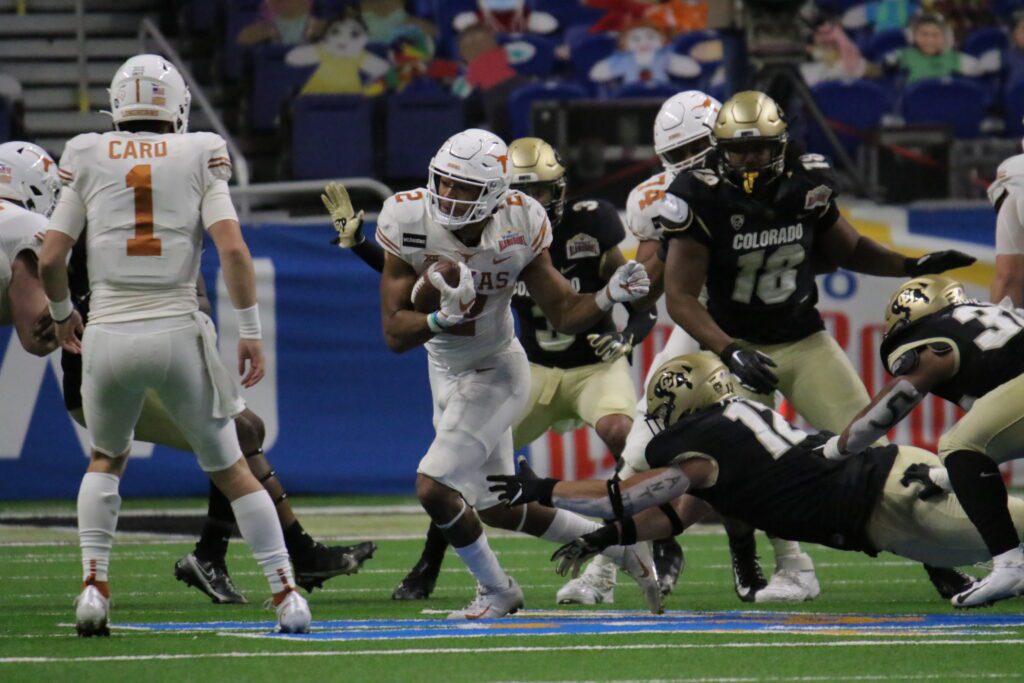 University of Texas Razzle Dazzle Fans At Valero Alamo Bowl 2020