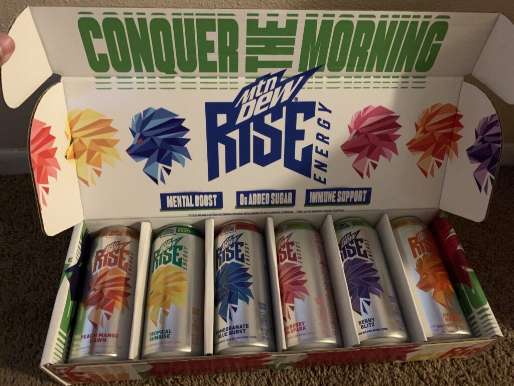 Mountain Dew Rise Energy Drinks Review