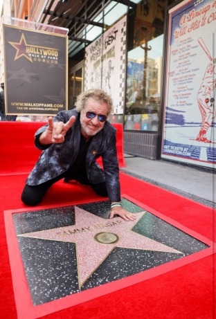 LEGENDARY ROCKER SAMMY HAGAR HONORED WITH STAR ON THE HOLLYWOOD WALK OF FAME