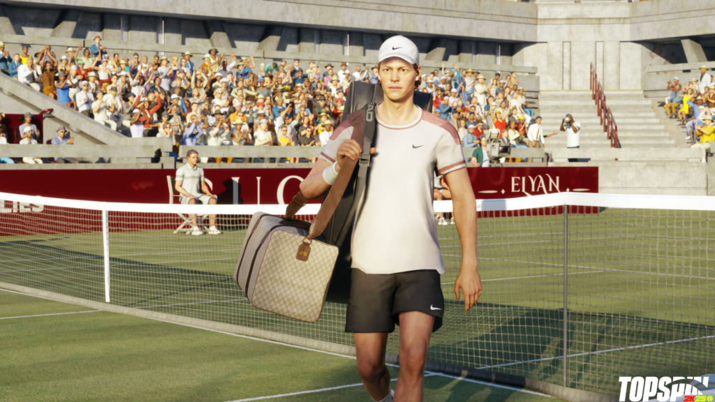 GUCCI APPAREL, COURT AND FREE PLAYABLE PRO JANNIK SINNER ANNOUNCED FOR TOPSPIN 2K25