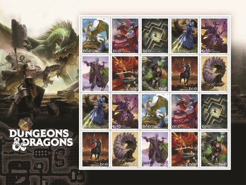 Unleash Your Imagination: DUNGEONS & DRAGONS Stamps To Be Released at Gen Con Indy 2024