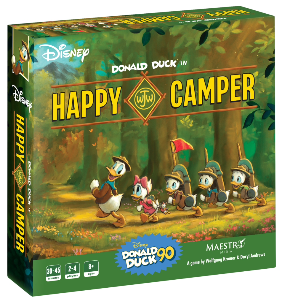 Maestro Media Celebrates Disney’s Donald Duck’s 90th Anniversary with New Board Game: Donald Duck: Happy Camper