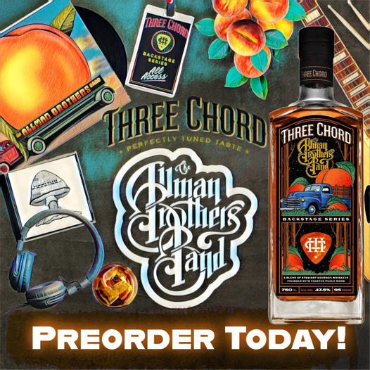 THREE CHORD BOURBON ANNOUNCES  2024 BACKSTAGE SERIES BOURBON RELEASE WITH  THE ALLMAN BROTHERS BAND