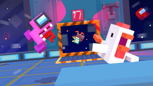 The Chicken AMONG US update drops in Crossy Road and Crossy Road Castle today!