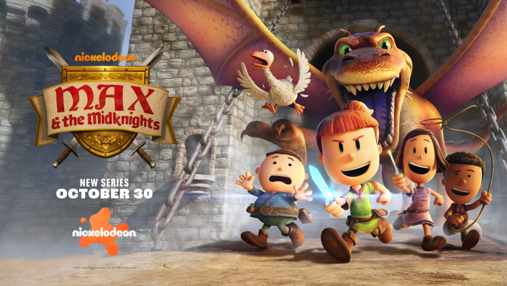 NICKELODEON EMBARKS ON EPIC JOURNEY WITH THE ALL-NEW  CG-ANIMATED SERIES MAX & THE MIDKNIGHTS TELEVISION DEBUT  WEDNESDAY, OCTOBER 30 AT 7:00 P.M. (ET/PT)