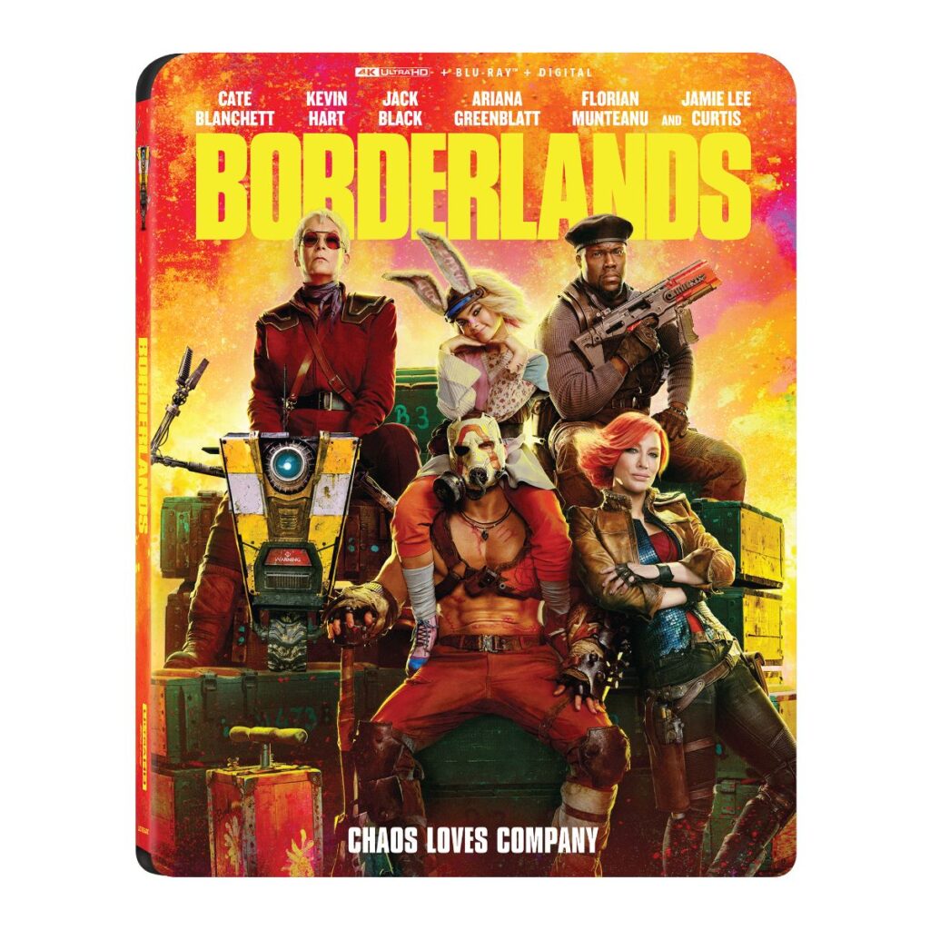 Borderlands arrives on EST on 10/8, on 4K Ultra HD, Blu-ray™, DVD on 10/22, and on Demand 10/29