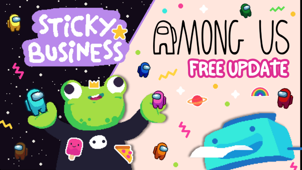 Among Us Takes Over Sticky Business Today: New Free Update Adds Crewmate-Themed Stickers, Out Now