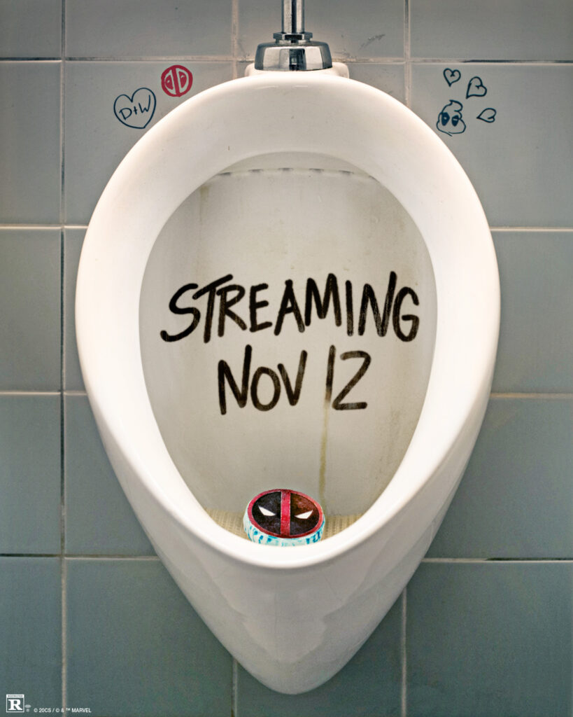 MARVEL STUDIOS’ DEADPOOL & WOLVERINE CROSSING STREAMS  ON DISNEY+ NOV. 12