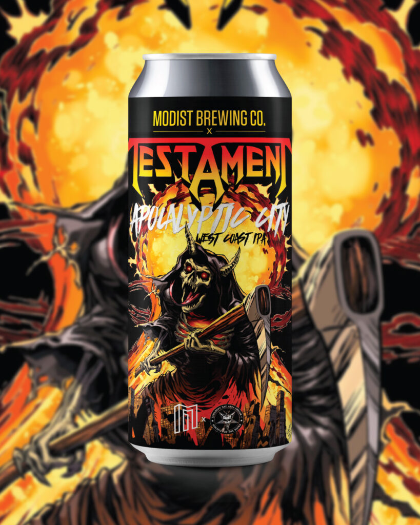 TESTAMENT & MODIST BREWING CO. Launch APOCALYPTIC CITY