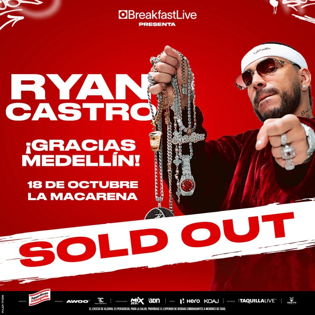 RYAN CASTRO SELLS OUT HOMECOMING SHOW AT LA MACARENA IN MEDELLIN