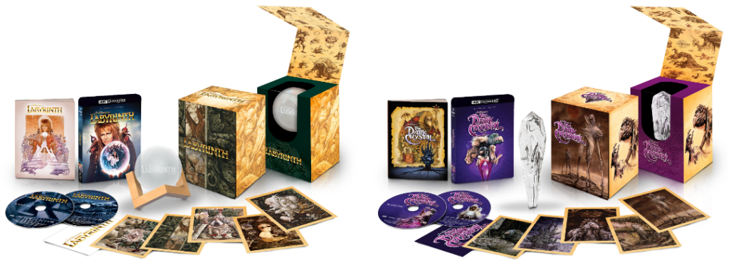 Labyrinth Limited Edition Collector’s Set and The Dark Crystal Limited Edition Collector’s Set, as well as steelbooks street TODAY