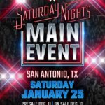 The next Saturday Night’s Main Event primetime special will air live in San Antonio