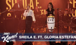 ICONS SHEILA E. AND GLORIA ESTEFAN LIGHT UP THE STAGE ON JIMMY KIMMEL LIVE! WITH THEIR GRAMMY-NOMINATED HIT BEMBA COLORÁ